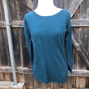 American Eagle Turquoise Knit Top cute back